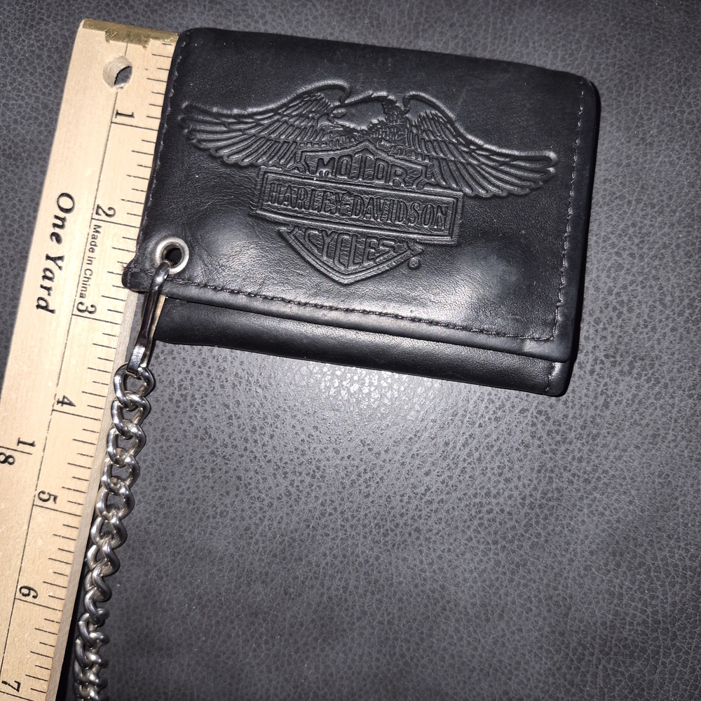 Harley-Davidson Black Leather Wallet - Picture 4 of 6